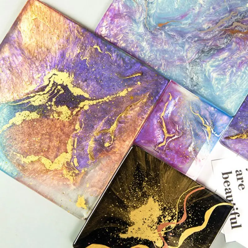 

6 Colors 10g Mirror Marble Metallic Resin Pigment Kit Pearl Powder Epoxy Resin Colorant Glitter Resin Dye Jewelry Making