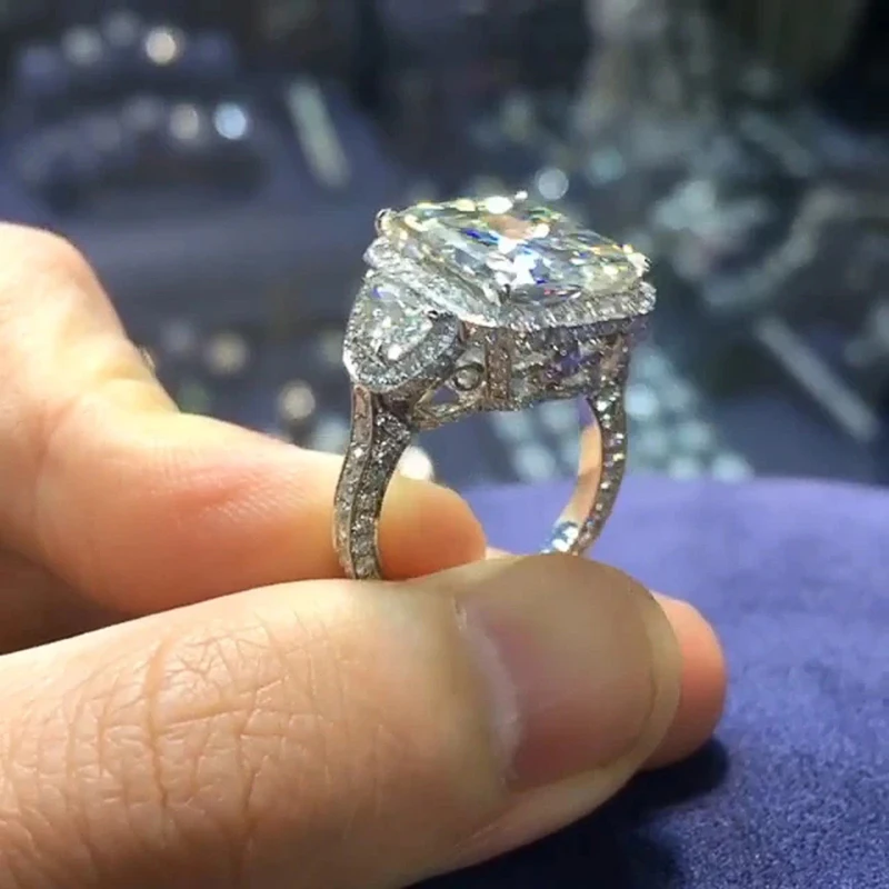 Великолепные кольца для вечеринок CAOSHI женские роскошные сверкающие Свадебные