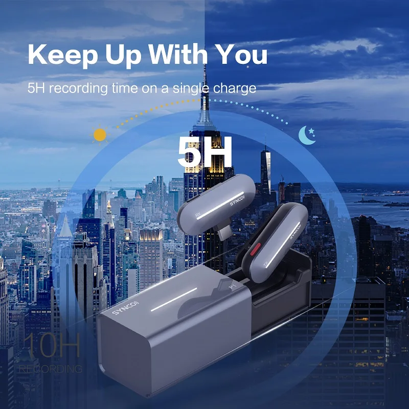 

Беспроводная микрофонная система SYNCO P1L P1T, 2,4 ГГц, двухканальный конденсаторный микрофон для студийной записи в реальном времени с разъемом ...
