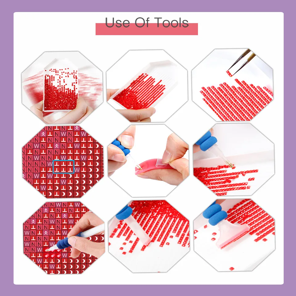 AZQSD алмазов картина Ночная Ландшафтная мозаика с бриллиантами для девочек