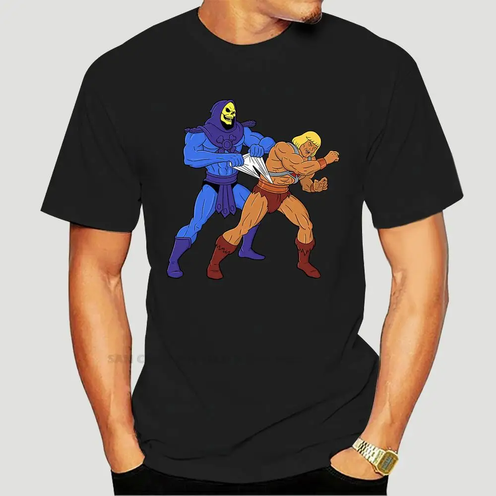 

Masters Of The Universe T Shirt He-Man Skeletor Super Hero Movies Tshirt Men Short Sleeve Wedgie Funny Men Cotton T-Shirt 2670X