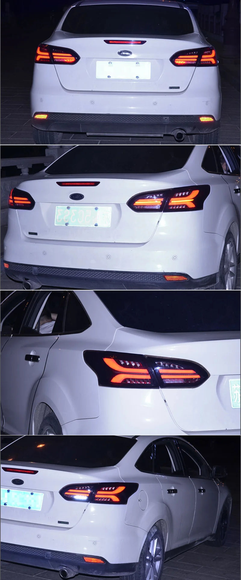 Автомобильный Стайлинг задний фонарь задние фонари для Ford Focus 3 седан- задний фонарь DRL+ Динамический сигнал поворота+ обратный+ тормозной светодиодный