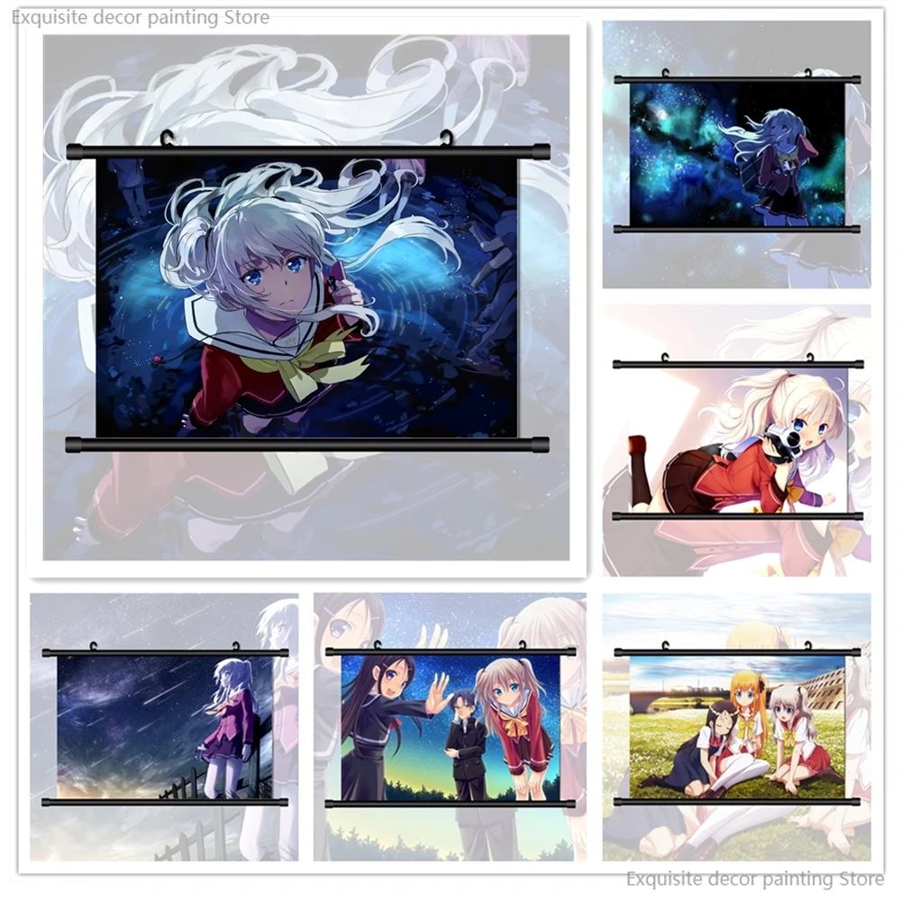 

Charlotte Tomori Nao Canvas Posters Prints Room Decor Anime Canvas Painting Picture Children Bedroom Home Decoration No Frame