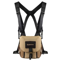 eyeskey universal binocular bagcase with harness durable portable telescope camera chest pack bag for hiking hunting