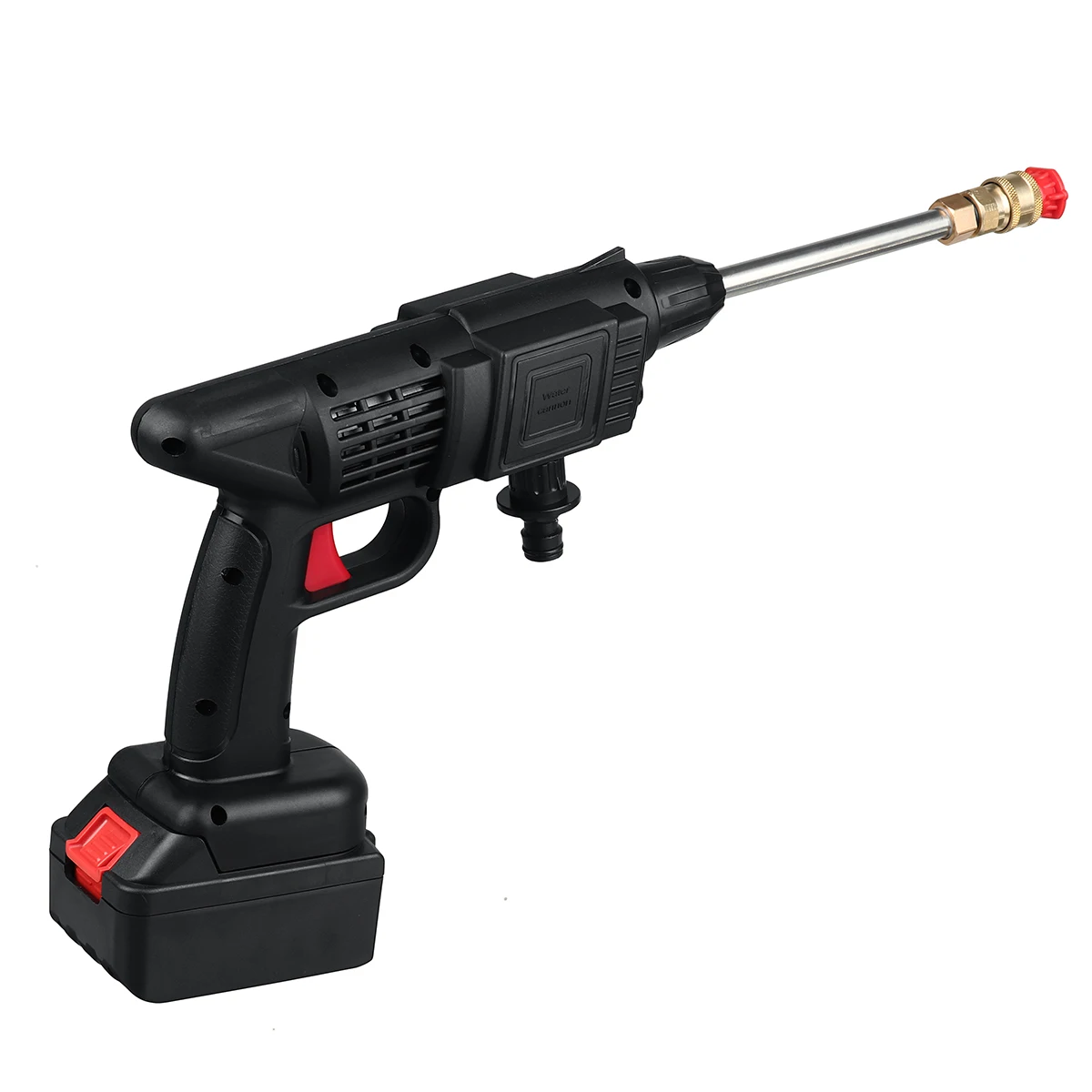 Дешево Беспроводной портативный комплект для мойки автомобиля высокого давления, 1000 Вт, электрический водяной пистолет, пенные сопла, автоматичес... Скидка Беспроводной портативный комплект для мойки автомобиля высокого давления, 1000 Вт, электрический водяной пистолет, пенные сопла, автоматичес...