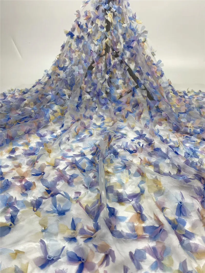 

Новая французская Тюлевая кружевная ткань с сетчатой кружевной тканью 11JRB-61501, французская вышивка для красивого платья