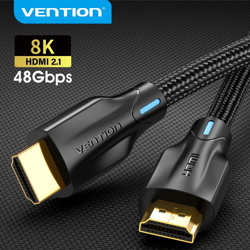 Vention HDMI 2 1 кабель 8K/60Hz 4K/120Hz 48 Гбит/с сплиттер цифровой для PS4 PS5 TV Box HDR10 + Xiaomi Mi 8K