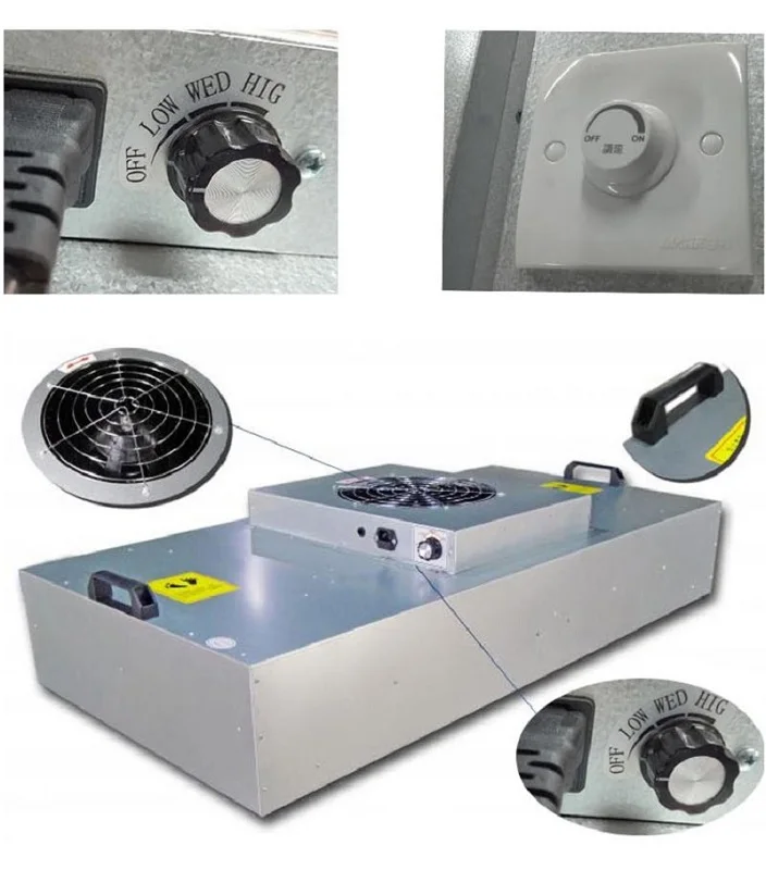 Промышленный очиститель воздуха FFU без пыли установка фильтра вентилятора для