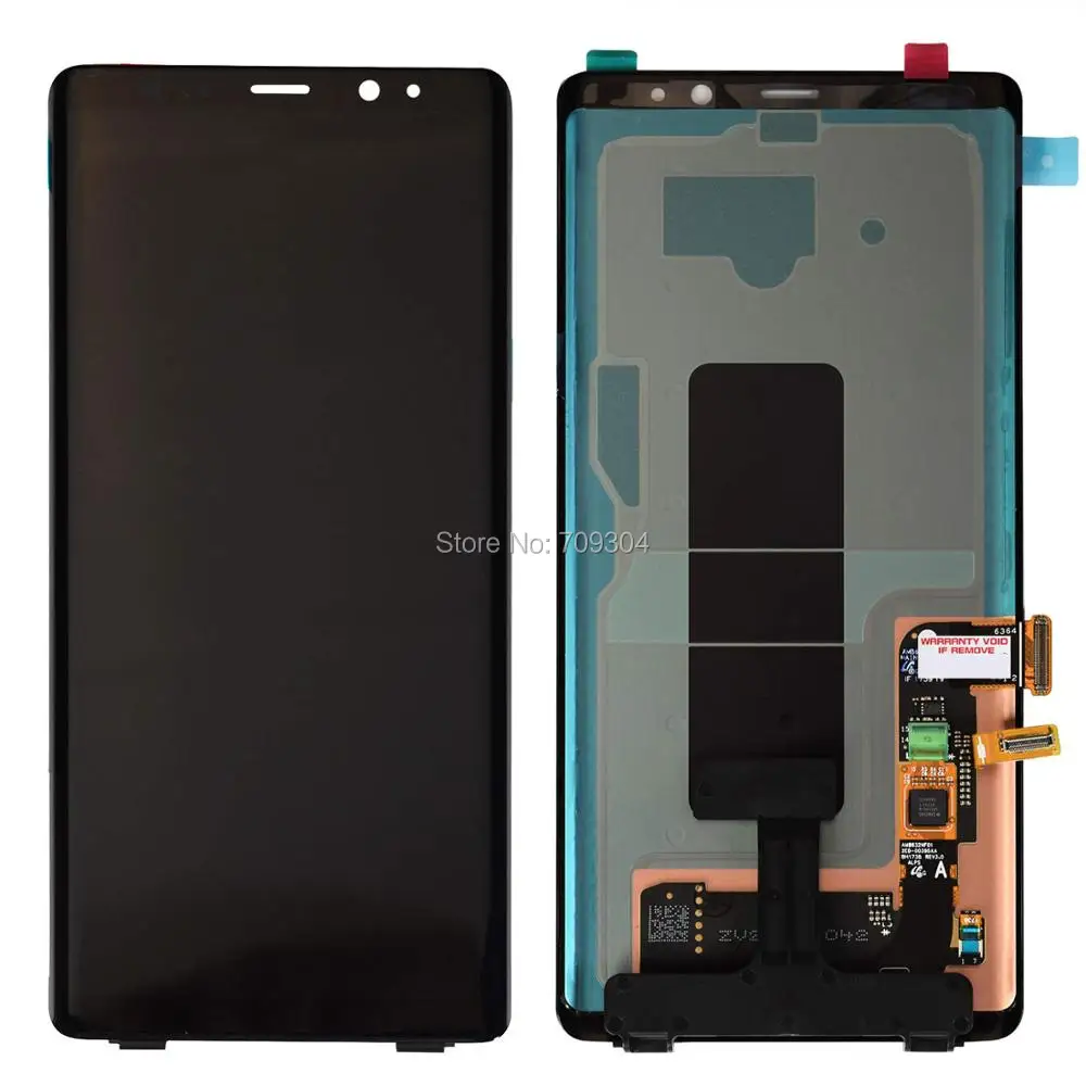 No frame Супер AMOLED дисплей для SAMSUNG Galaxy NOTE8 ЖК-дисплей сенсорный экран Запасные части+ рамка - Цвет: No frame