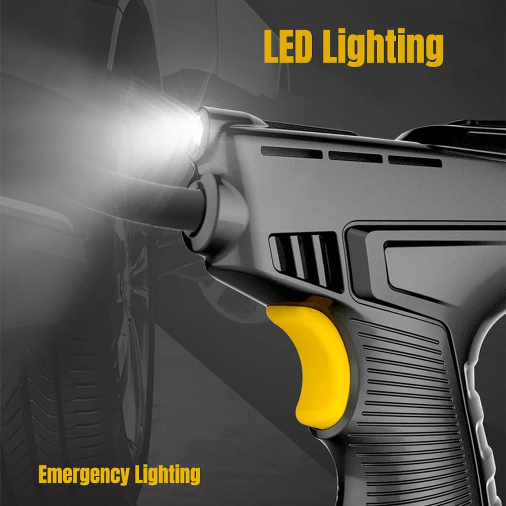 Портативный автомобильный насос для накачки шин беспроводной Перезаряжаемый