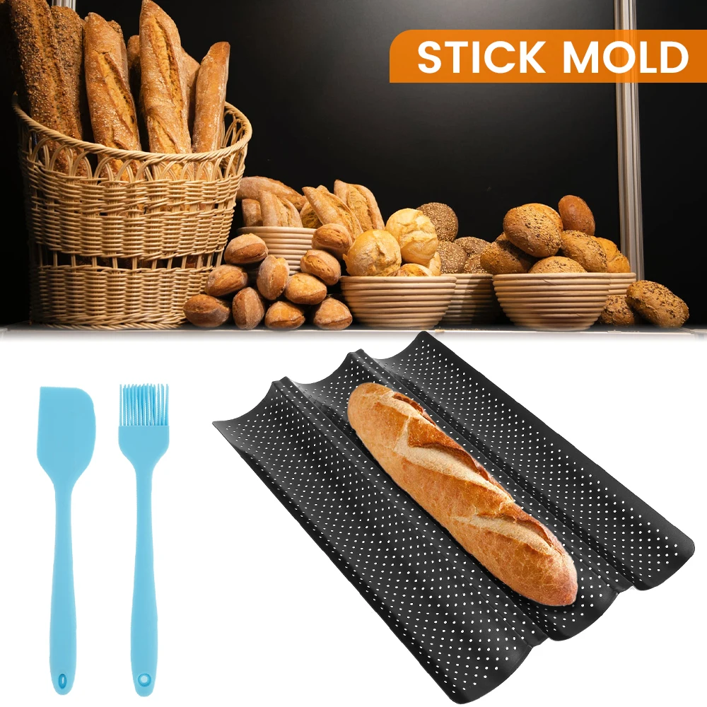 

Набор для выпечки багета, антипригарная форма для французского хлеба