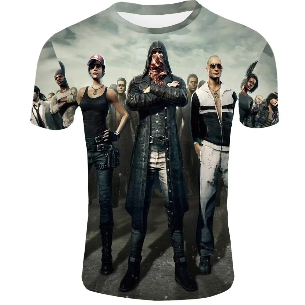 Футболка PUBG для мужчин и женщин 3D рубашка выживание игра в с принтом настоящая