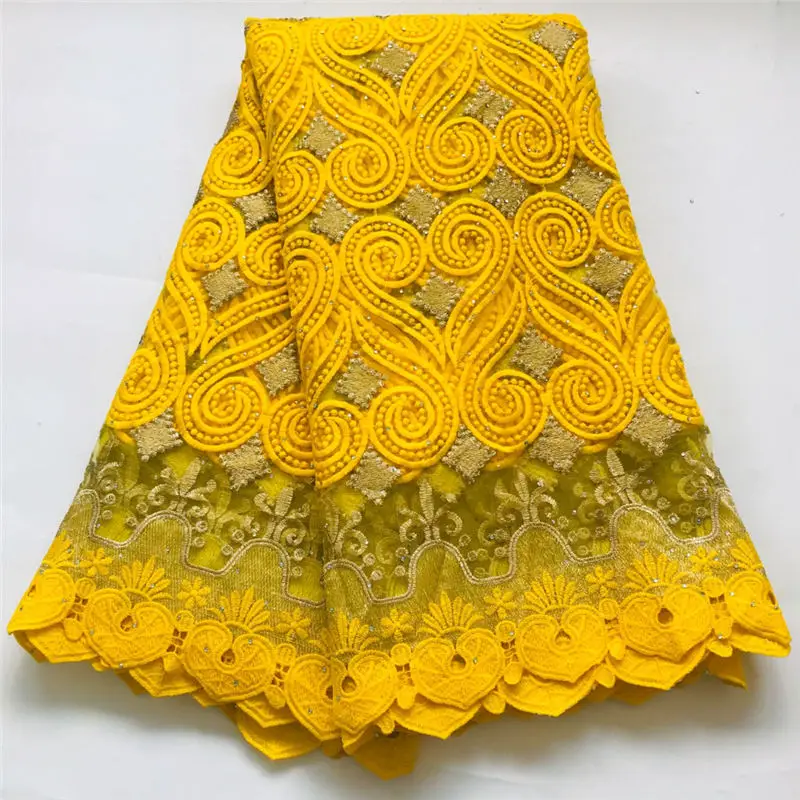 Молочный шелк шнурка африканская сетчатая кружевная ткань французская Высокое