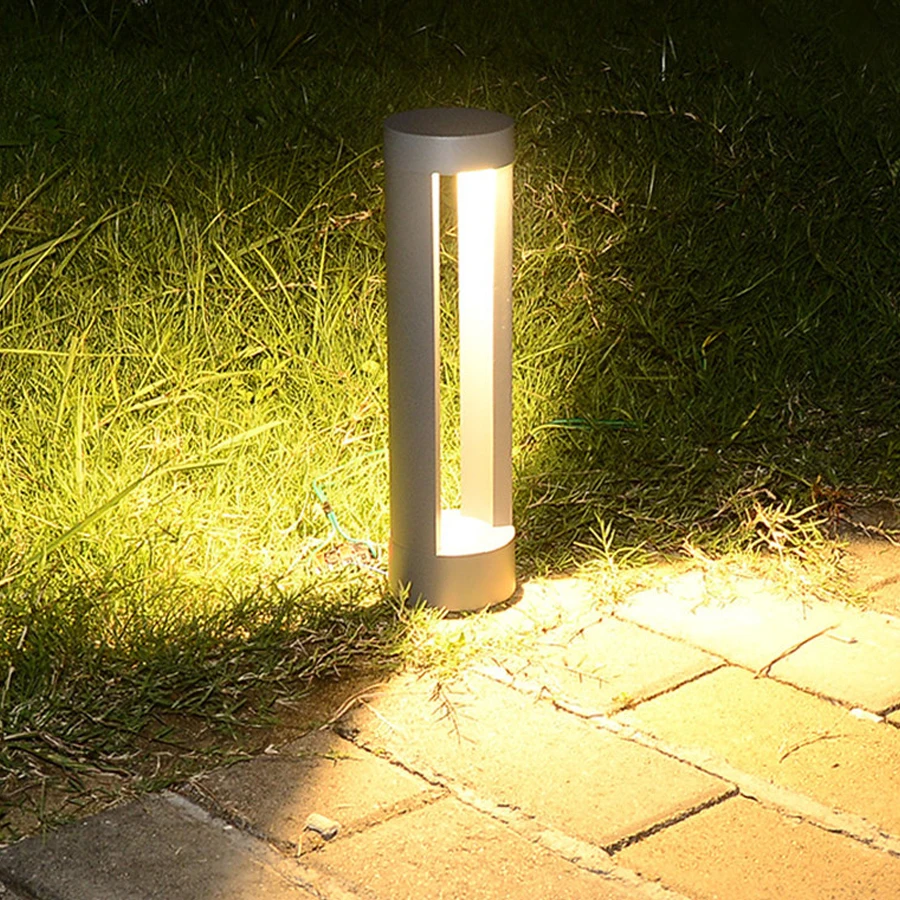 

40/60CM Outdoor Stand Pole Column Lawn Light IP54 Waterproof Garden Pillar Lawn Lamp Courtyard Pathway Post Bollards Light