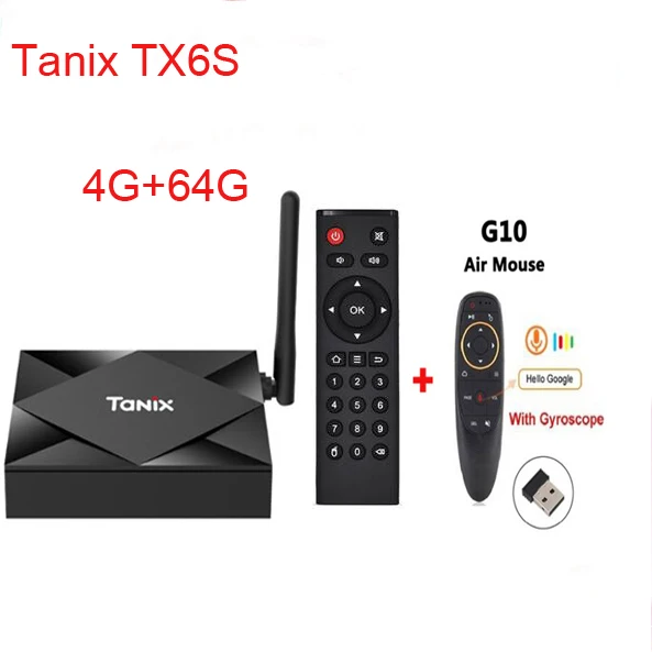 4G 64G G10 ТВ-приставка Tanix TX6S Android 10,0 чип H616 TX6 4 ГБ 32 ГБ/64 Гб смарт-ТВ-приставка медиаплеер двойной WiFi Bluetooth 4K ТВ-приставка - Цвет: 4G 64G G10