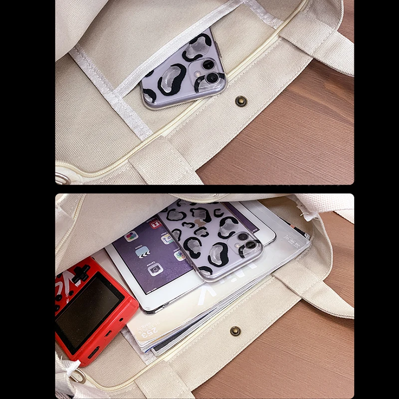 

Canvas Crossbody Tote Bag for Men's 2021 Messenger Boys Handbags Luxury Brand Designer Shopper Casual Travel Shoulder Schoolbag