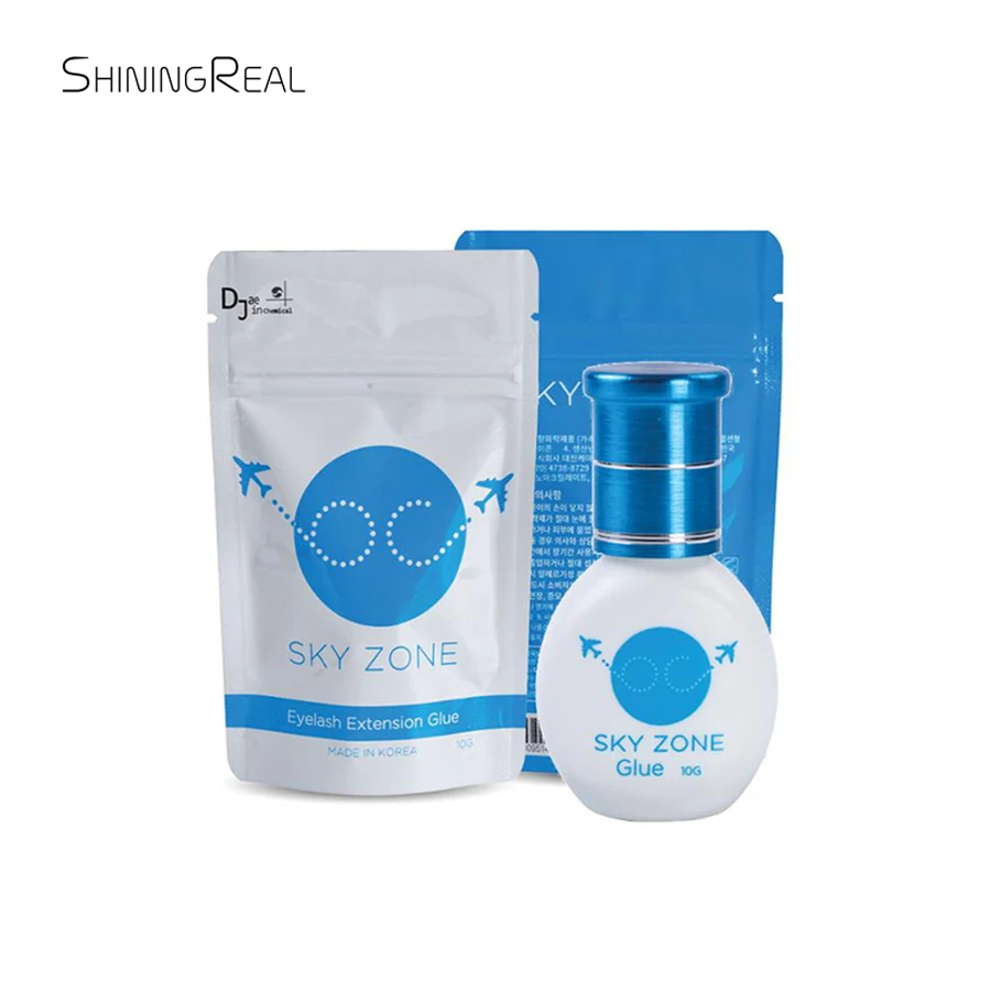 Клей SKY ZONE для наращивания ресниц Быстросохнущий профессиональный клей срок
