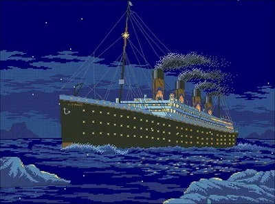 

18-DIM03871 Boat On The Sea Counted Cross Stitch 11CT 14CT 18CT Cross Stitch Kits Embroidery Needlework Sets