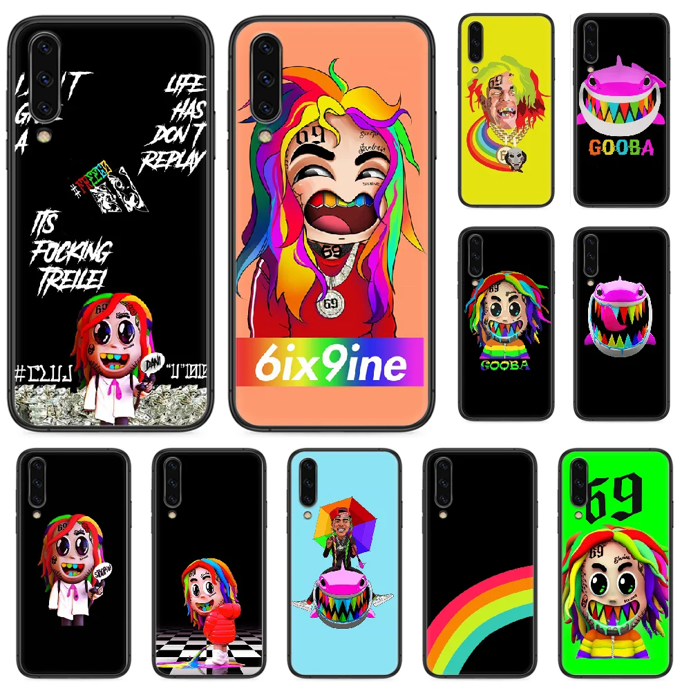 Чехол для телефона 6IX9INE GOOBA Samsung Galaxy A 5 10 20 3 30 40 50 51 7 70 71 E S 4G 16 17 18 Черная задняя