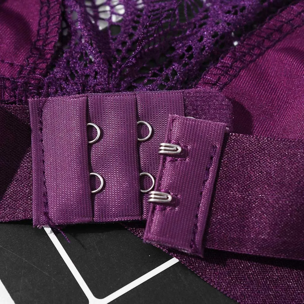 Лидер продаж Для женщин цветочный кружевной бюстгальтер размера плюс