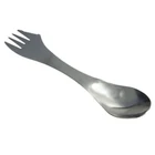 Туристический нож, ложка, вилка, посуда из нержавеющей стали, портативный многофункциональный столовый прибор 3 в 1, новинка, Прямая поставка