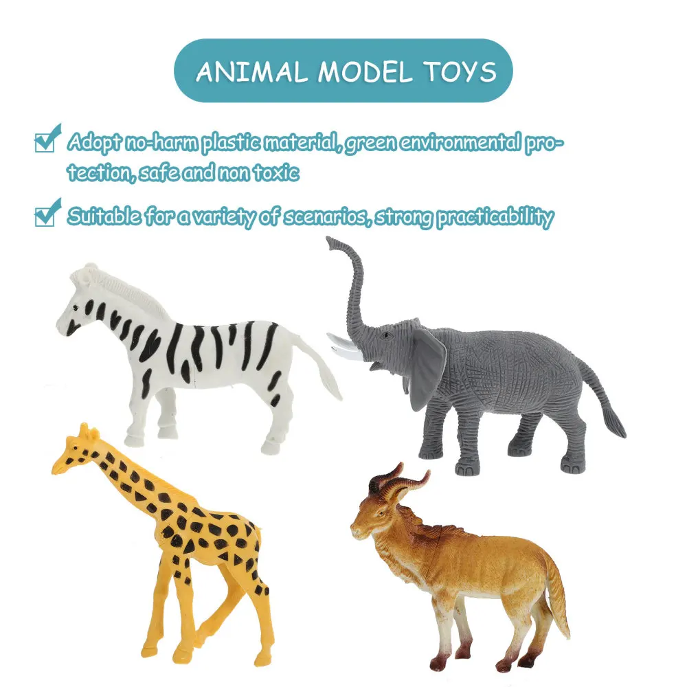 

6pcs Animal Figurine Realistic Animal Model Education for Children