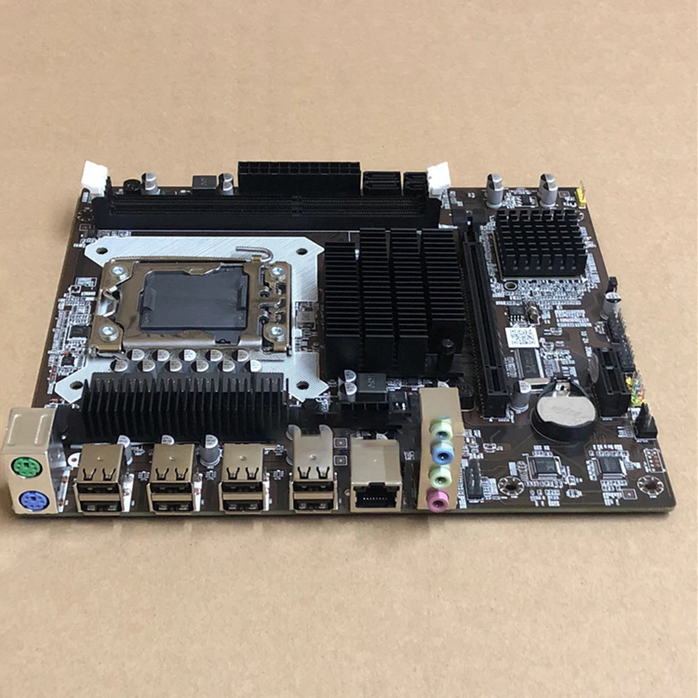 Материнская плата Pro X58 для настольного компьютера LGA 1366 Поддержка DDR3 ECC REG E5520 X5650