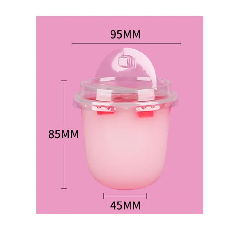 cup and lid 50 шт. высокое качество u-образный прозрачный одноразовый стакан для напитков 360 мл день рождения барбекю вечерние кофе чай сок пластиковые кружки с крышками - Цвет: cup and lid