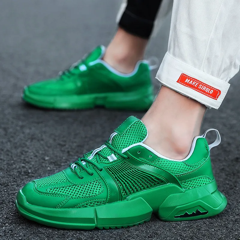 Черные белые красные смешанные цвета для мужчин повседневная обувь Большой