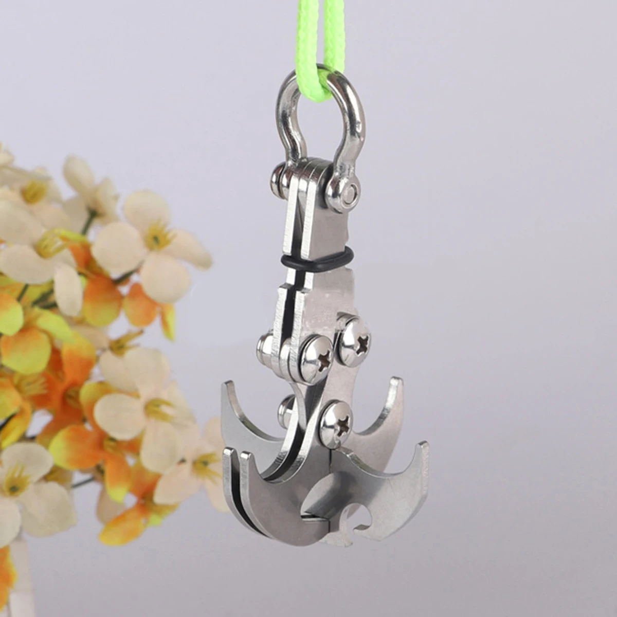 Складной крюк для выживания из нержавеющей стали альпинизма на открытом воздухе