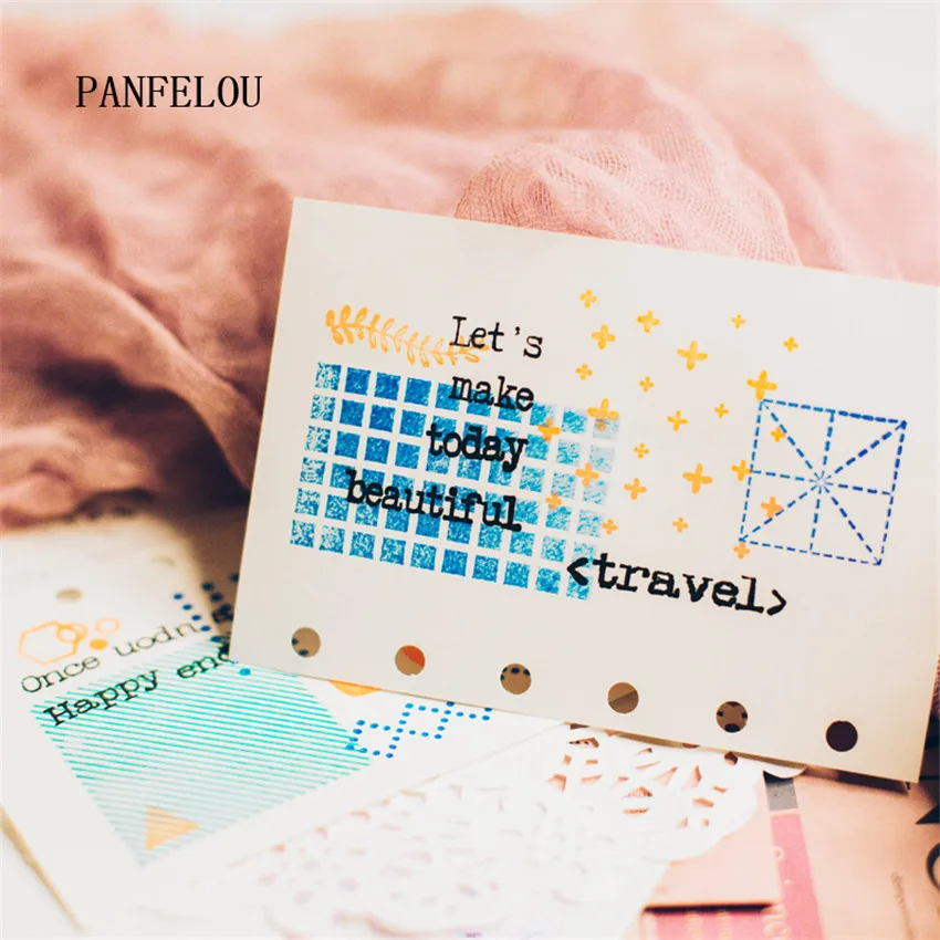 PANFELOU 11*16 см геометрический венок Прозрачная силиконовая резина прозрачные