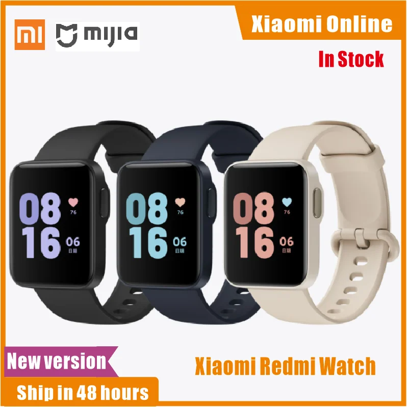 

In Stock Xiaomi Redmi Smart Watch Wristband Heart Rate Sleep Monitor IP68 Waterproof 35g 1.4inch High definition Large Screen