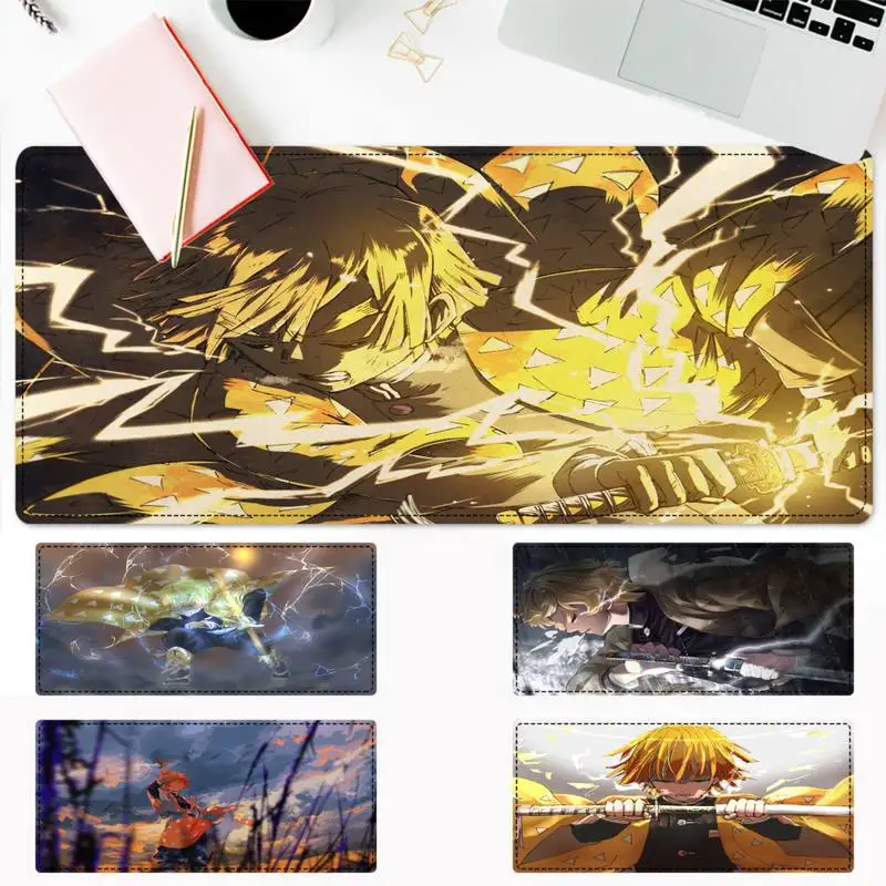 

Factory Direct Demon Slayer Zenitsu Agatsuma Mouse Pad Gamer Keyboard Maus Pad Desk Mouse Mat Game Accessories For Overwatch