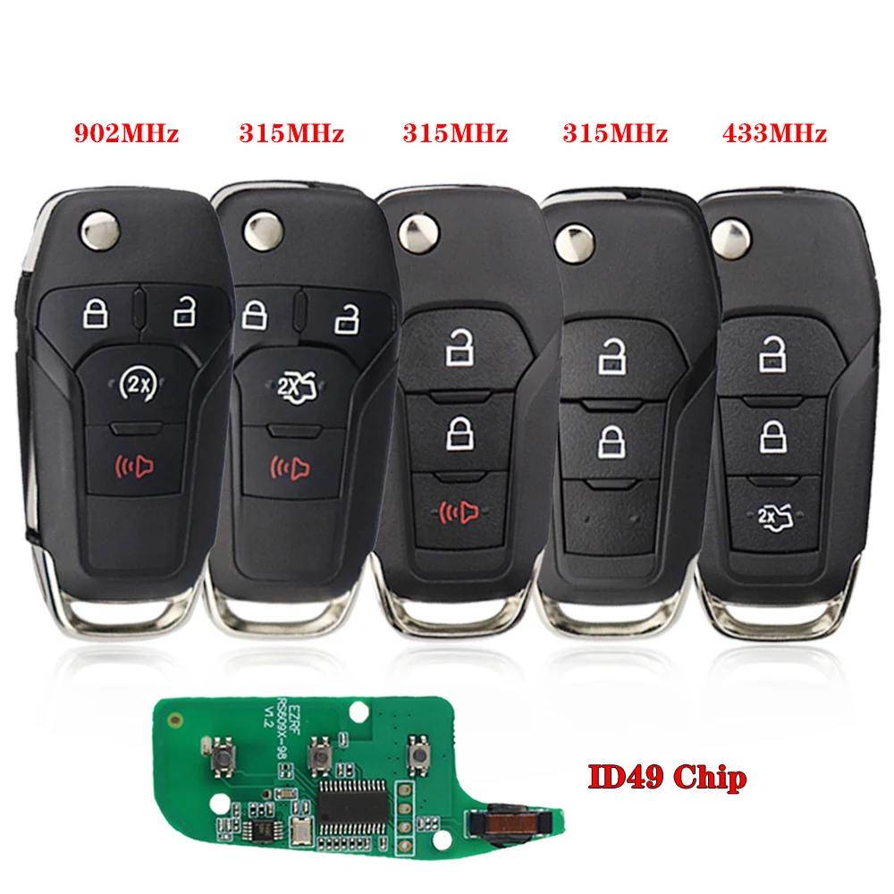 Ключ дистанционного управления CN018082 для Ford Escort Fusion 2013-2016 ID49 Chip 315/433MHZ FCCID |