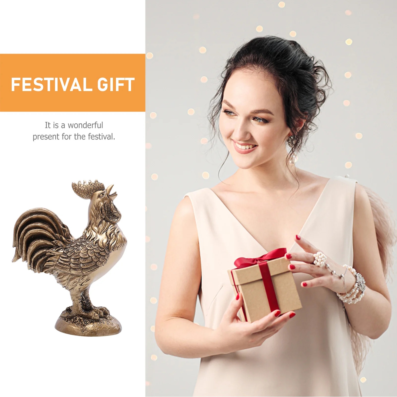 

Outdoor Rooster Sculpture Resin Rooster Ornament Home Rooster Statue Craft