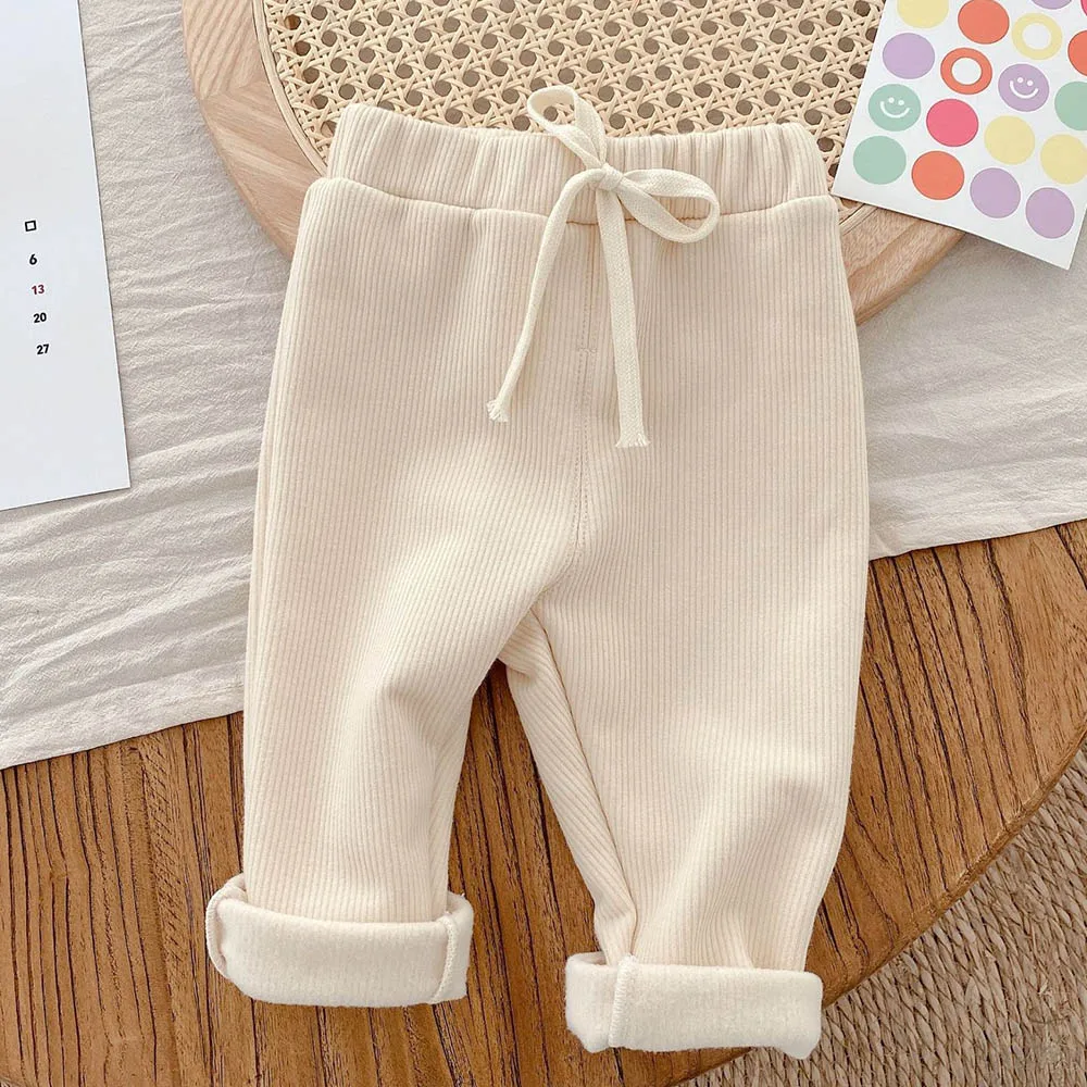 

New Arrival Unisex Baby Girl Boy Pants Solid Color Casual Autumn Winter Kids Clothes Christmas Children Trousers Dropshipping