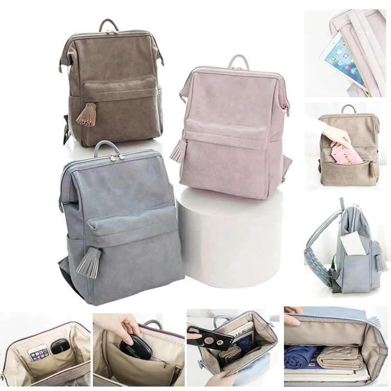 Из искусственной кожи рюкзак для подгузников сумка мамы сумка-Органайзер