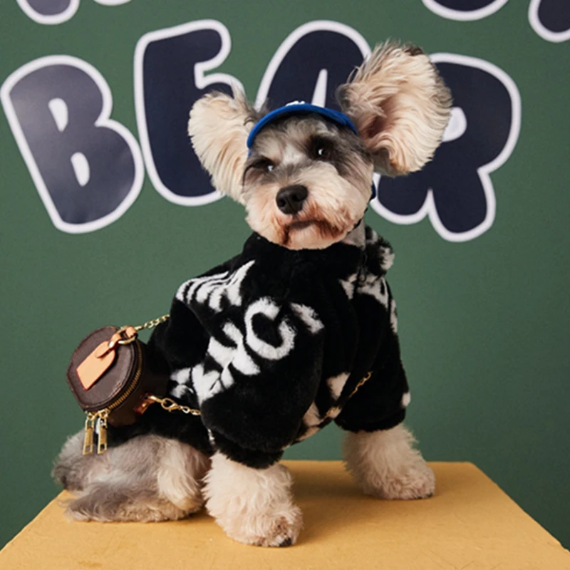

Luxury Winter Pet Dog Clothes Jackets Plush Soft Dog Jackets Pug Yorkshire French Bulldog Chihuahua Puppy Clothes Warm Costume