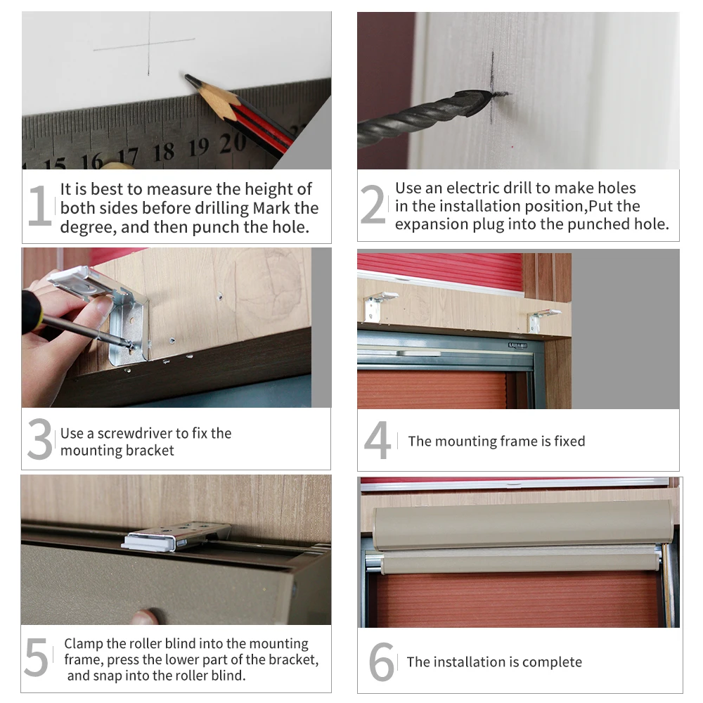 Умные квадратные роликовые жалюзи Blindify индивидуального размера с верхней