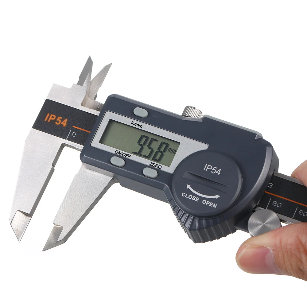 

LCD Digital Vernier Caliper 100mm 150mm 200mm 300mm High Precision mm/inch Switchable Calipers Stainless Steel Measuring Tool