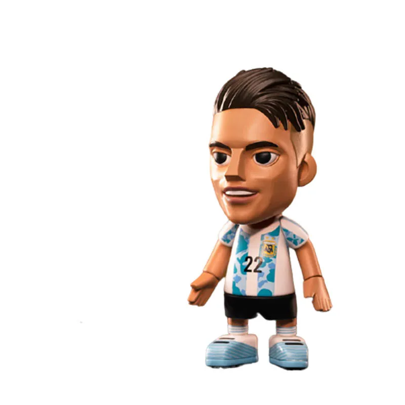 

Messi Figure Blind Box Random Football Stars Toys Pampas Eagle Dybala Aguero Dimaria Surprise PVC Model Gift Birthday 6Pcs/Set