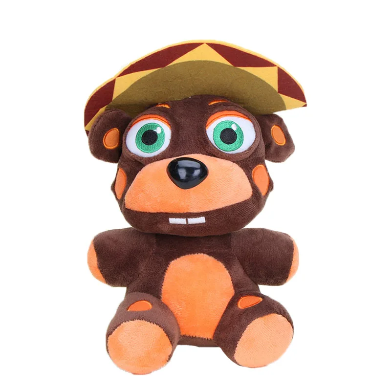 С героями игры пять ночей с Фредди (Fnaf мягкие игрушки Freddy Fazbear 5 лисой и медведем El