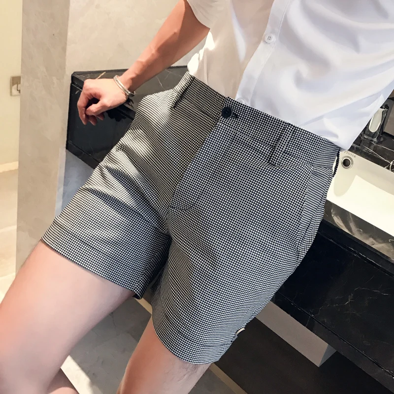 

Hombre Short Plaid Short Masculino 4XL-M 2020 Summer Shorts Men Clothing British Style Casual Mens Shorts Slim Fit Streetwear