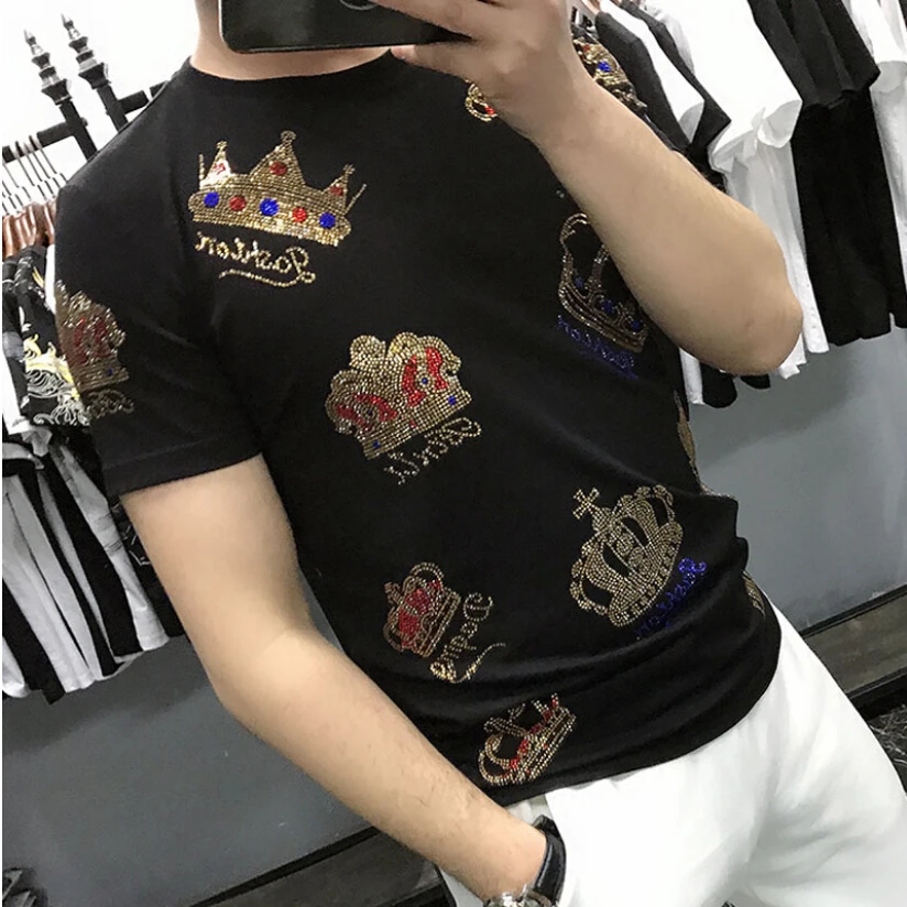 

Футболка мужская с коротким рукавом, в европейском стиле, лето 2020