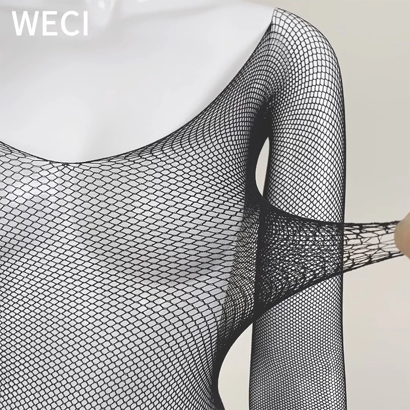 Женское боди с вырезами WECI сексуальные колготки чулки нижнее белье женское