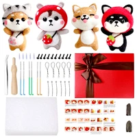 lmdz needle felting starter kit with 6 pcs colorful needle felting needles and instructions wool felting supplies for christmas