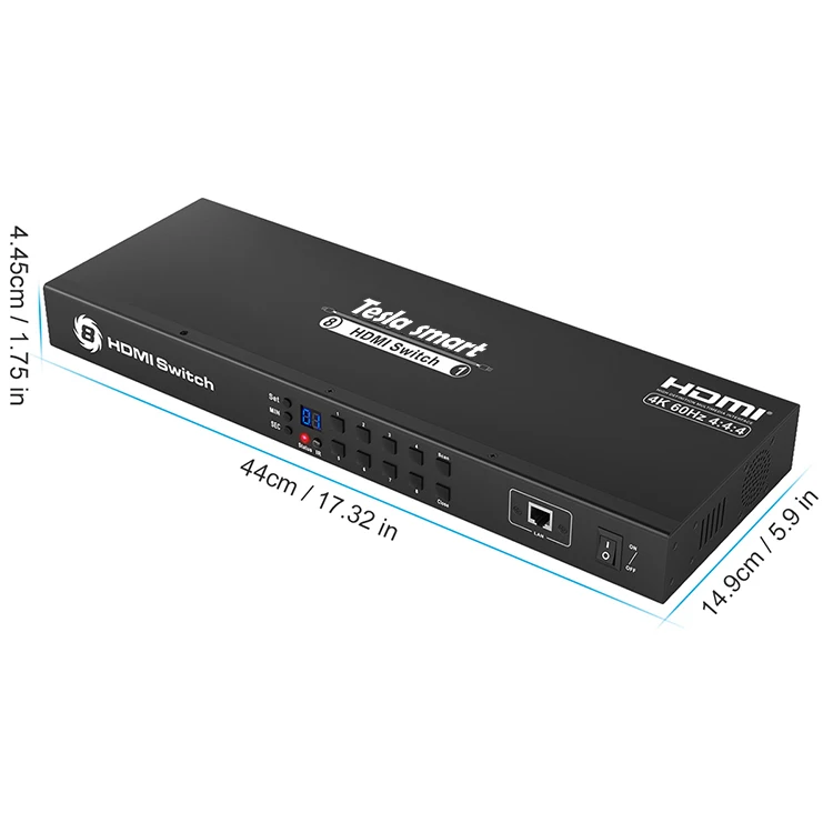

Другие домашние аудио 4K @ 60 Гц 8x1 HDMI видео коммутатор