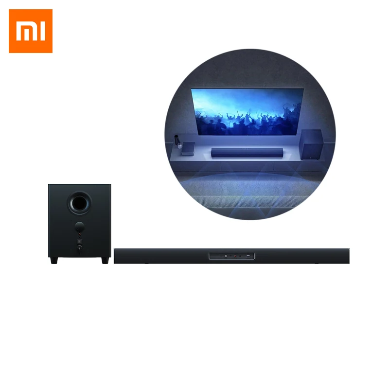 

Original Xiaomi Soundbar + 6.5 Inches Subwoofer Home Theater 100W TV Speaker 2.1 Channel 5 Sound Units Multi-input Interface