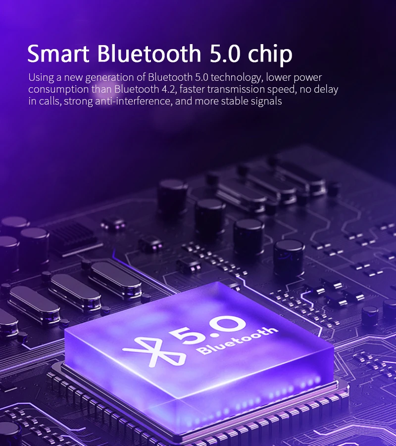 

Bluetooth Wireless Headphones with Mic, Gamming HiFi passive noise cancelation Wireless Subwoofer Bluetooth 5.0 Headset