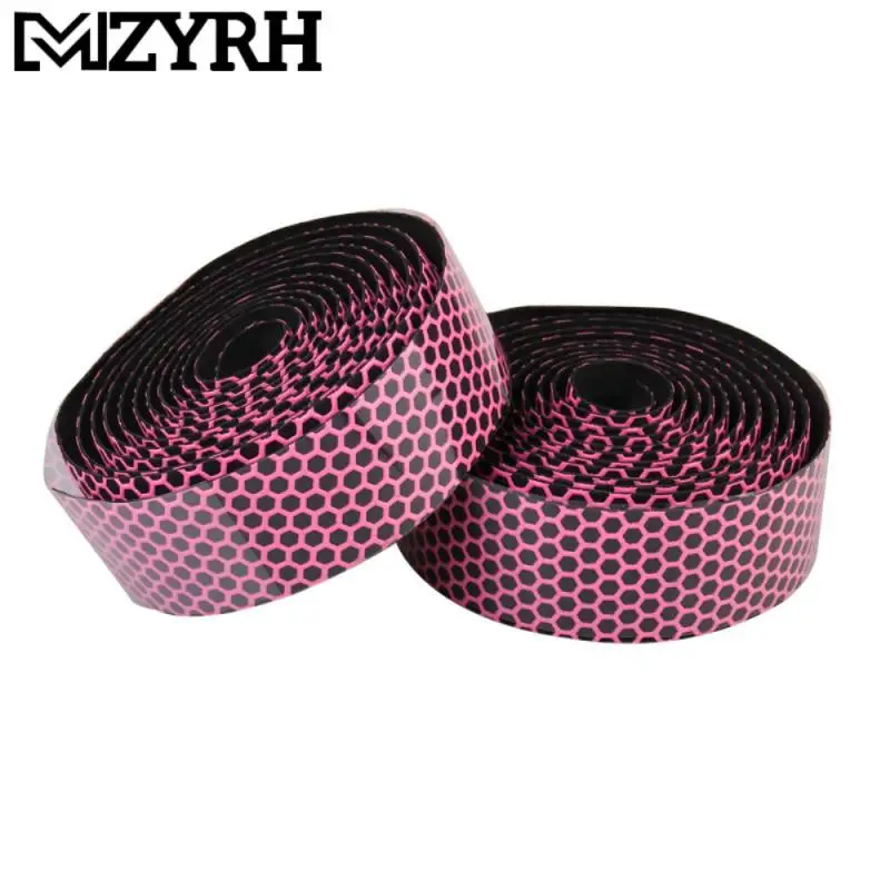 

2PCS Bicycle Handlebar Tape Road Bicycle Anti-slip synthetic sponge Shock Absorption Handle Bar Tape Cycling Wrap End Plug